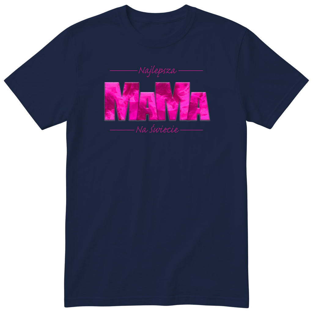 Koszulka granatowa - Mama Różowa