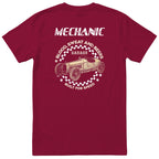 Mechanic Blood Sweat and Beers Garage tee burgundy back
