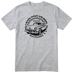 Built for Speed garage tee heather grey front