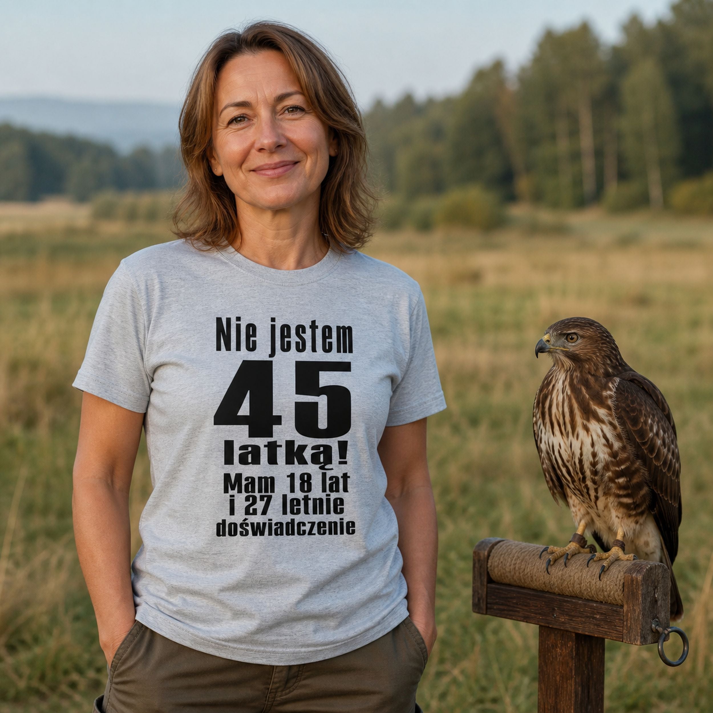 NIE JESTEM 45 LATKĄ - Koszulka na 45 Urodziny dla Niej