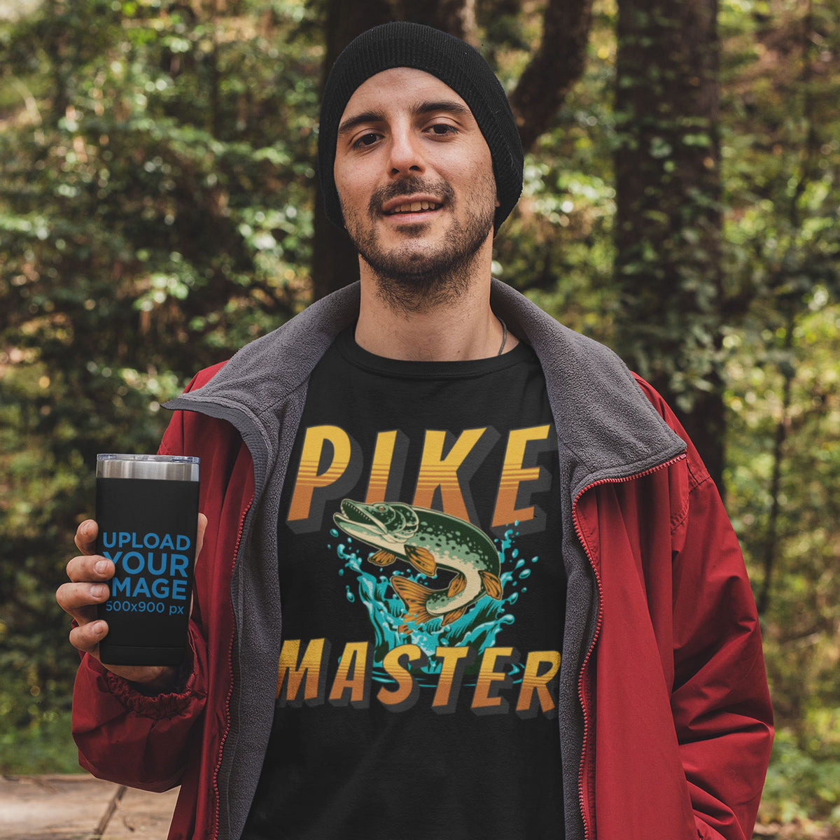 Pike Master T-Shirt - Pike Fishing Gift for Him - lifestyle photo 3 of 4