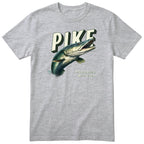 Pike Fishing T-Shirt - Predator Whisperer Angler Gift Tee - Heather Grey