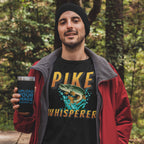 Pike Whisperer T-Shirt - Pike Fishing Gift for Him - lifestyle photo 3 of 4