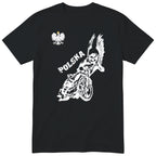 Czarna koszulka POLSKA ZUZEL KOSZULKA NARODOWA - polski nadruk speedway, prezent dla fana speedway