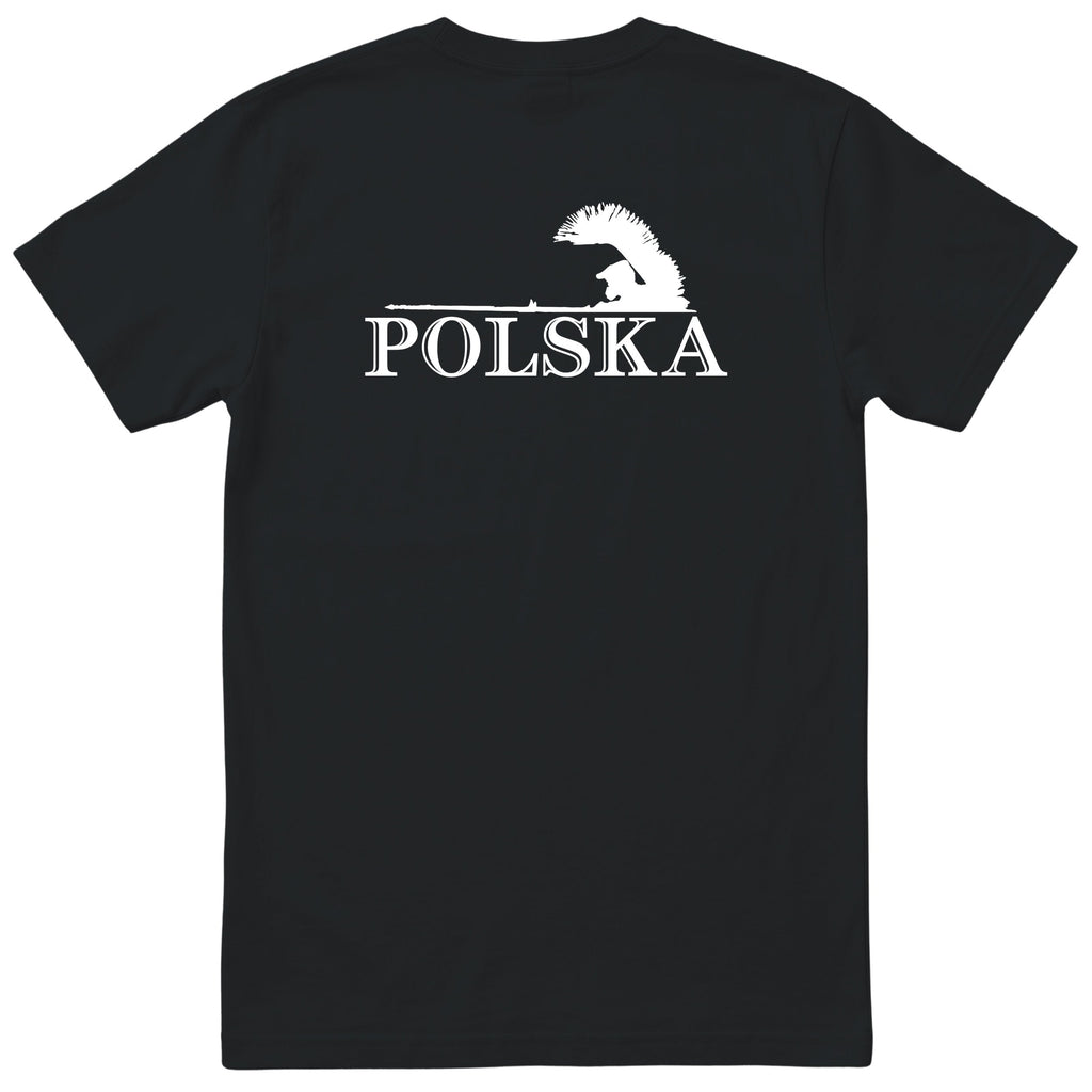 Czarna koszulka POLSKA ZUZEL KOSZULKA NARODOWA - tyl - prezent dla fana speedway