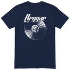 Navy Reggae Music Vinyl Records t-shirt - vinyl record print, gift for reggae fans, GitGraf