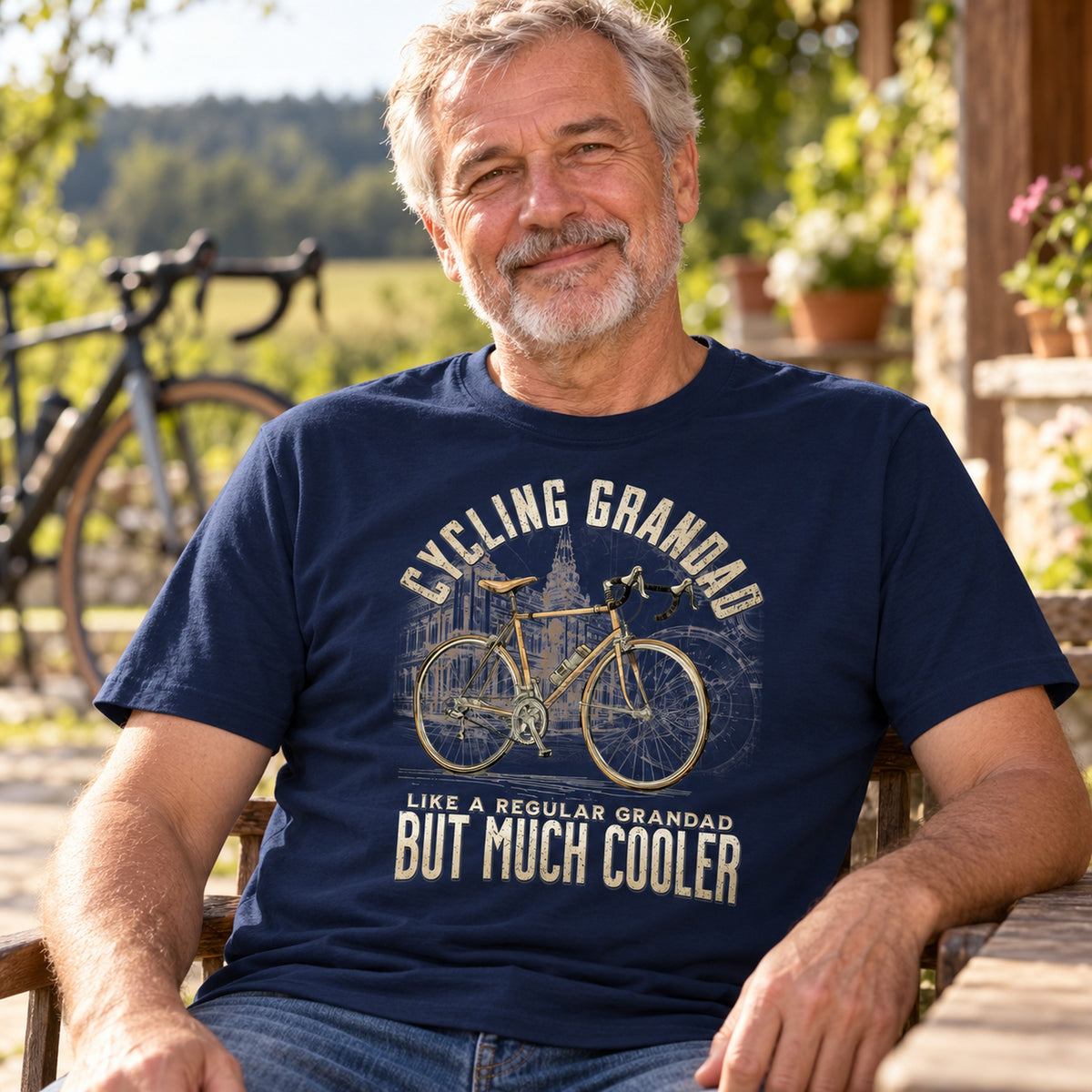 Cycling Grandad - Koszulka dla Dziadka Kolarza