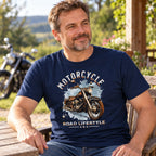 Motorcycle Road Lifestyle Freedom - Koszulka Motocyklowa