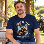 Motorcycle Road Lifestyle Iron Horse - Koszulka dla Motocyklisty