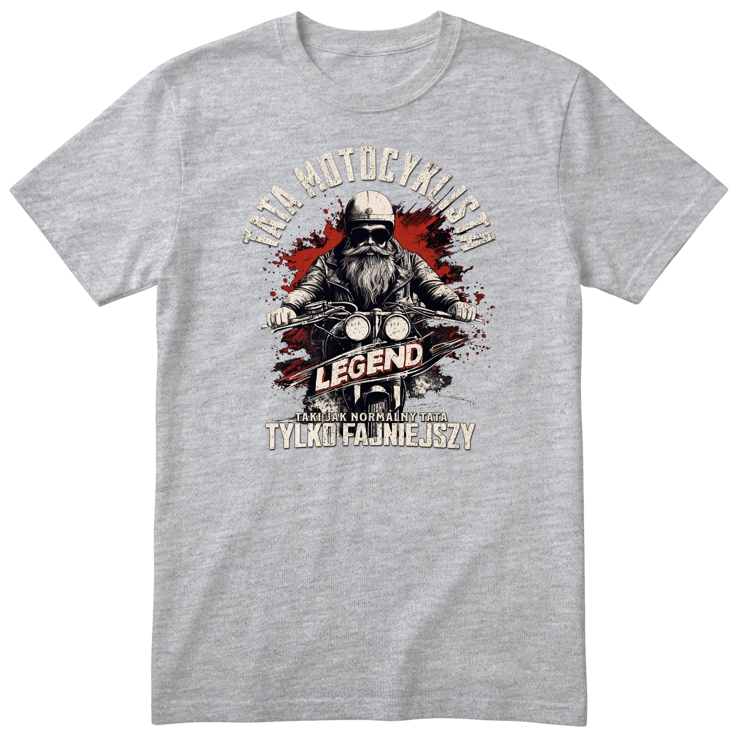 Tata Motocyklista Czerwony - Heather Grey