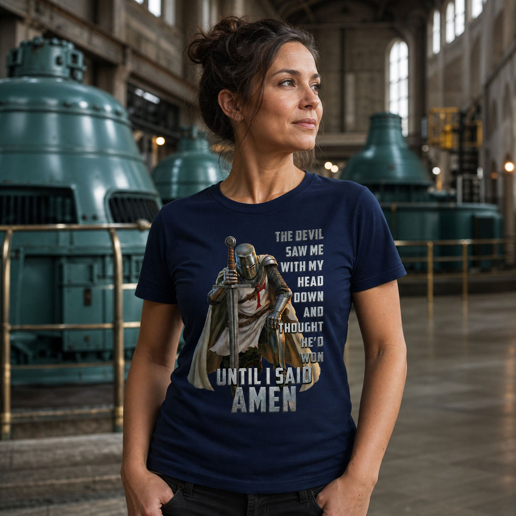 Templar Said Amen T-Shirt - Christian Faith Warrior Tee
