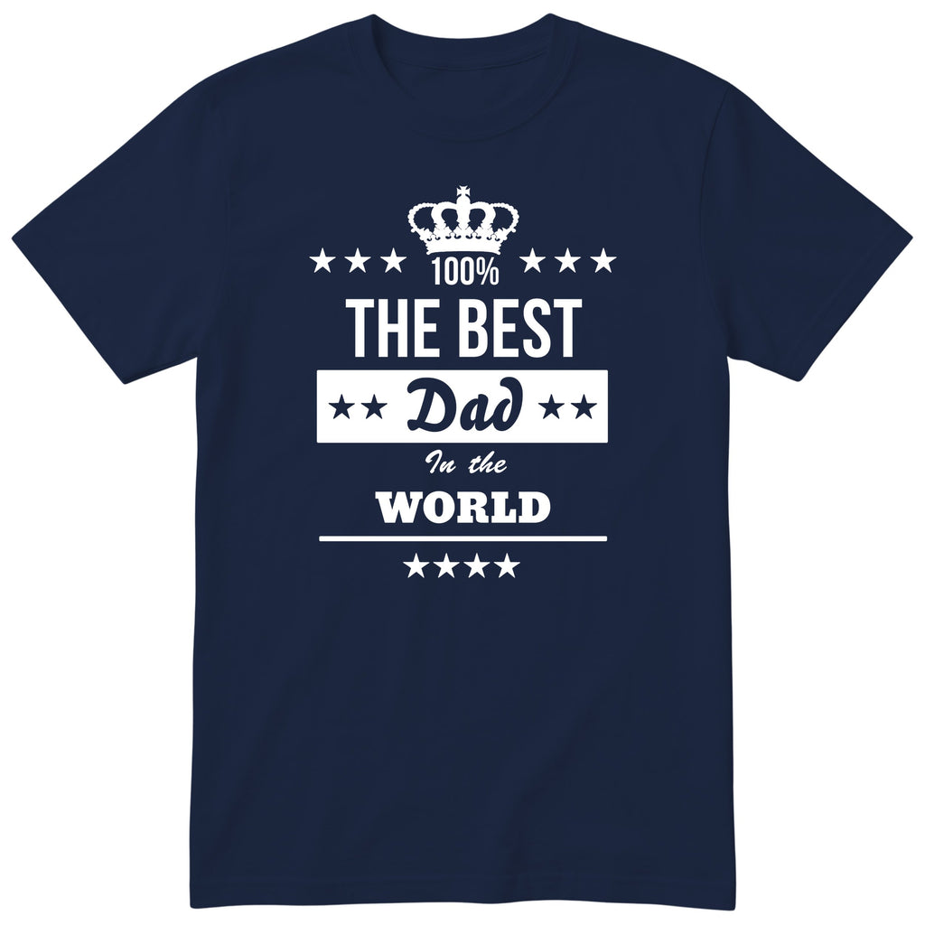 The Best Dad in the World T-Shirt - Navy