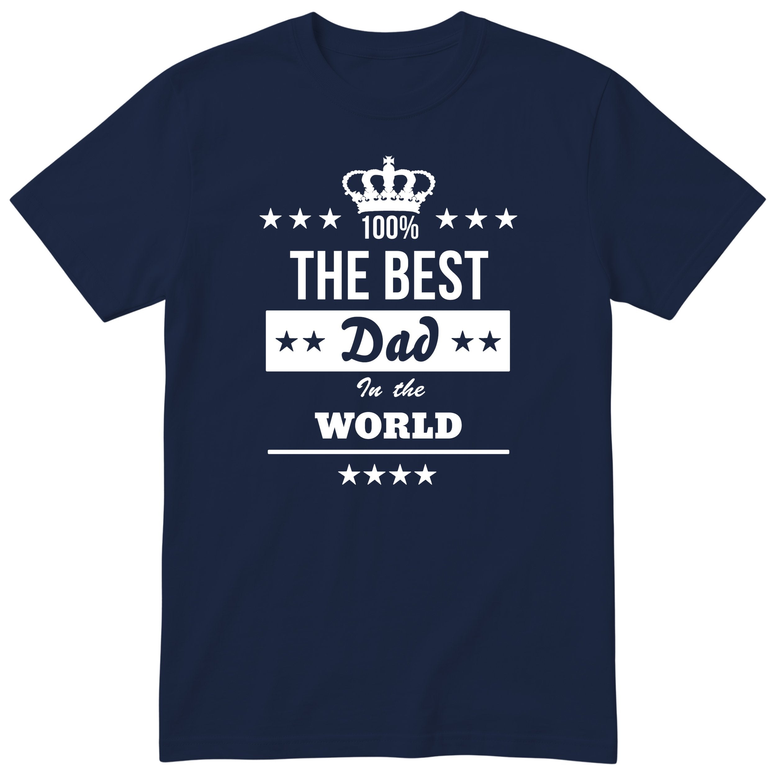 The Best Dad in the World T-Shirt - Navy