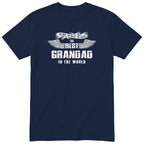 Navy The Best Grandad In The World wings t-shirt - the man, the myth, the legend, gift for grandad