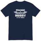 Navy The Best Hubby In The World wings t-shirt - the man, the myth, the legend, gift for husband