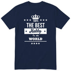 The Best Hubby In The World t-shirt - navy, funny husband gift