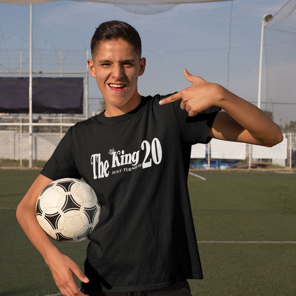 The King Just Turned 20 - 20th Birthday Shirt for Him - lifestyle photo 3 of 4