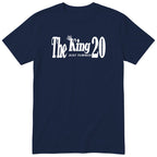 The King Just Turned 20 navy t-shirt