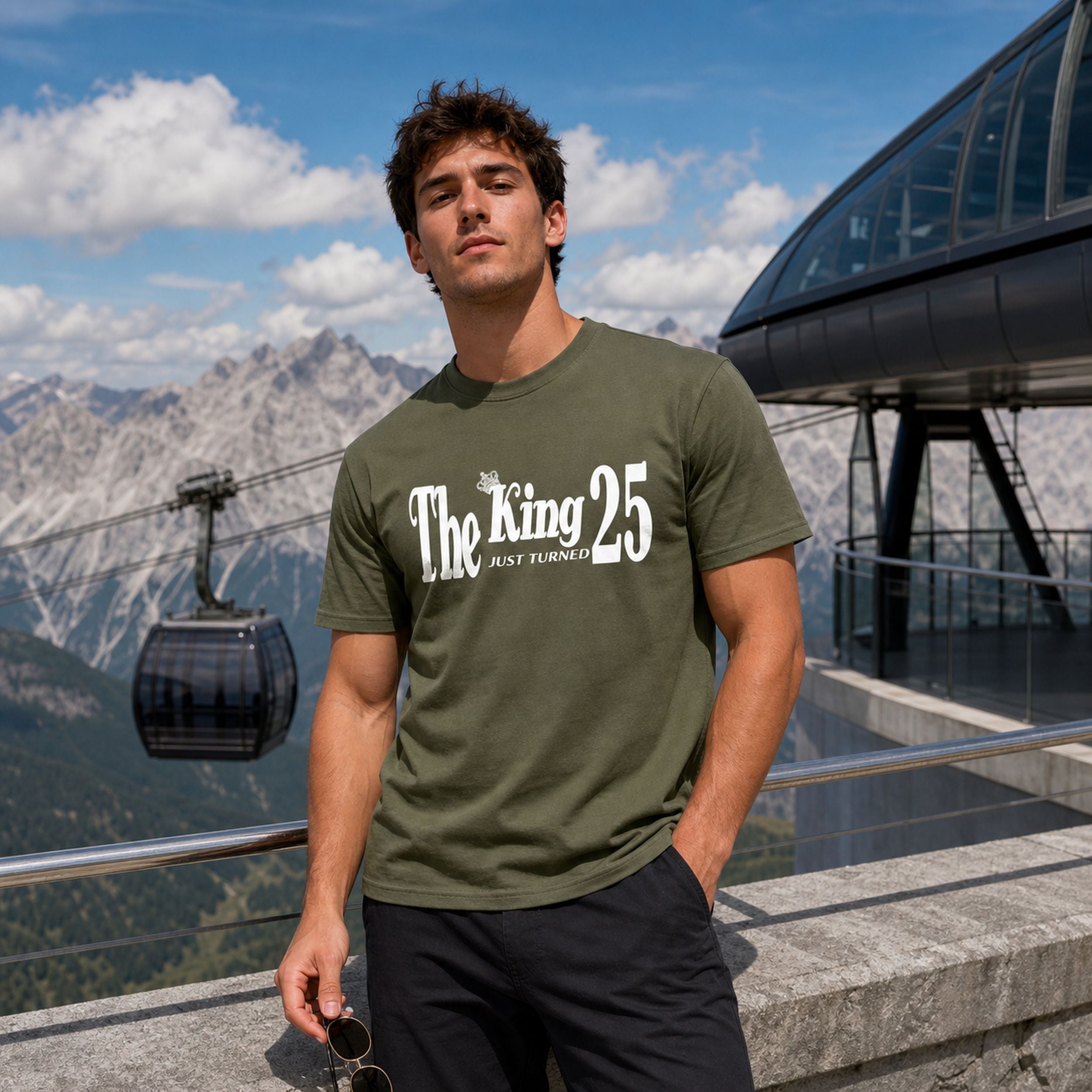 The King Just Turned 25 - Koszulka na 25 Urodziny dla Niego