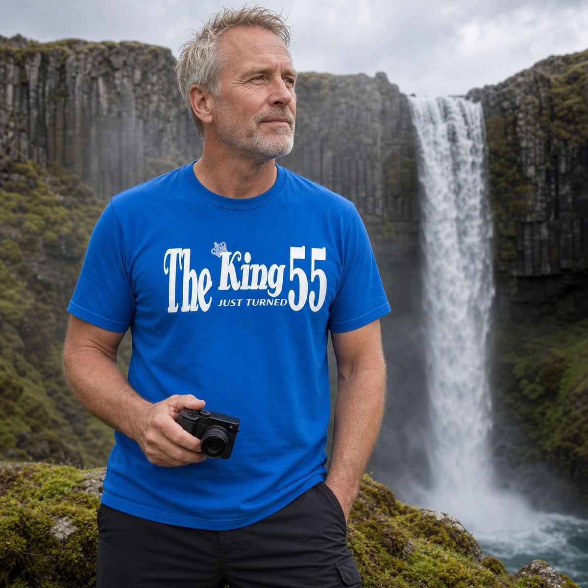 The King Just Turned 55 - Koszulka na 55 Urodziny dla Niego