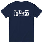 The King Just Turned 55 navy t-shirt