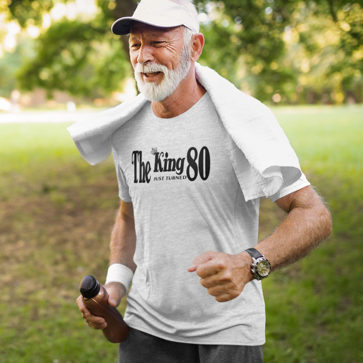 The King Just Turned 80 - 80th Birthday Shirt for Him - lifestyle photo 3 of 3