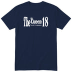 The Queen Just Turned 18 t-shirt - 18th birthday gift for her with a crown - Navy