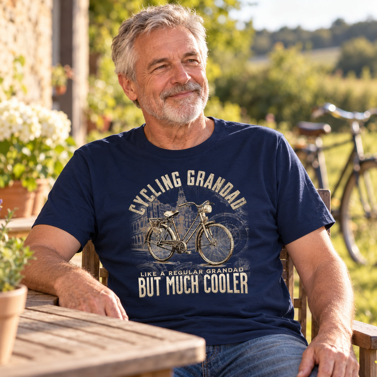 Cycling Grandad Vintage - Koszulka dla Dziadka z Rowerem