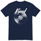 Navy Vinyl Records t-shirt - vinyl record print, gift for vinyl lovers, GitGraf