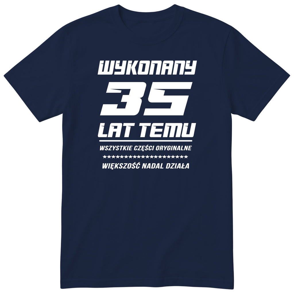 Wykonany 35 Lat Temu - granatowa