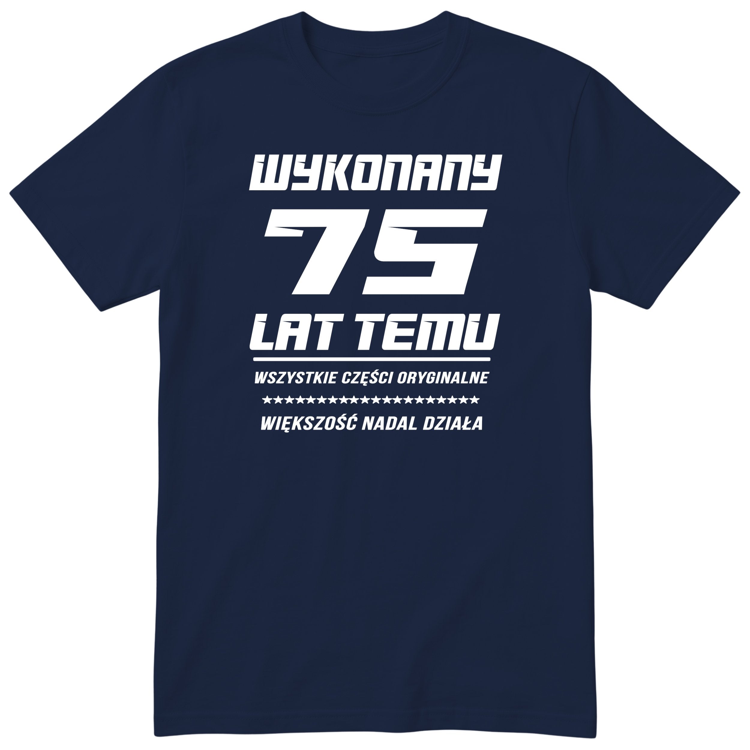 Wykonany 75 Lat Temu - granatowa