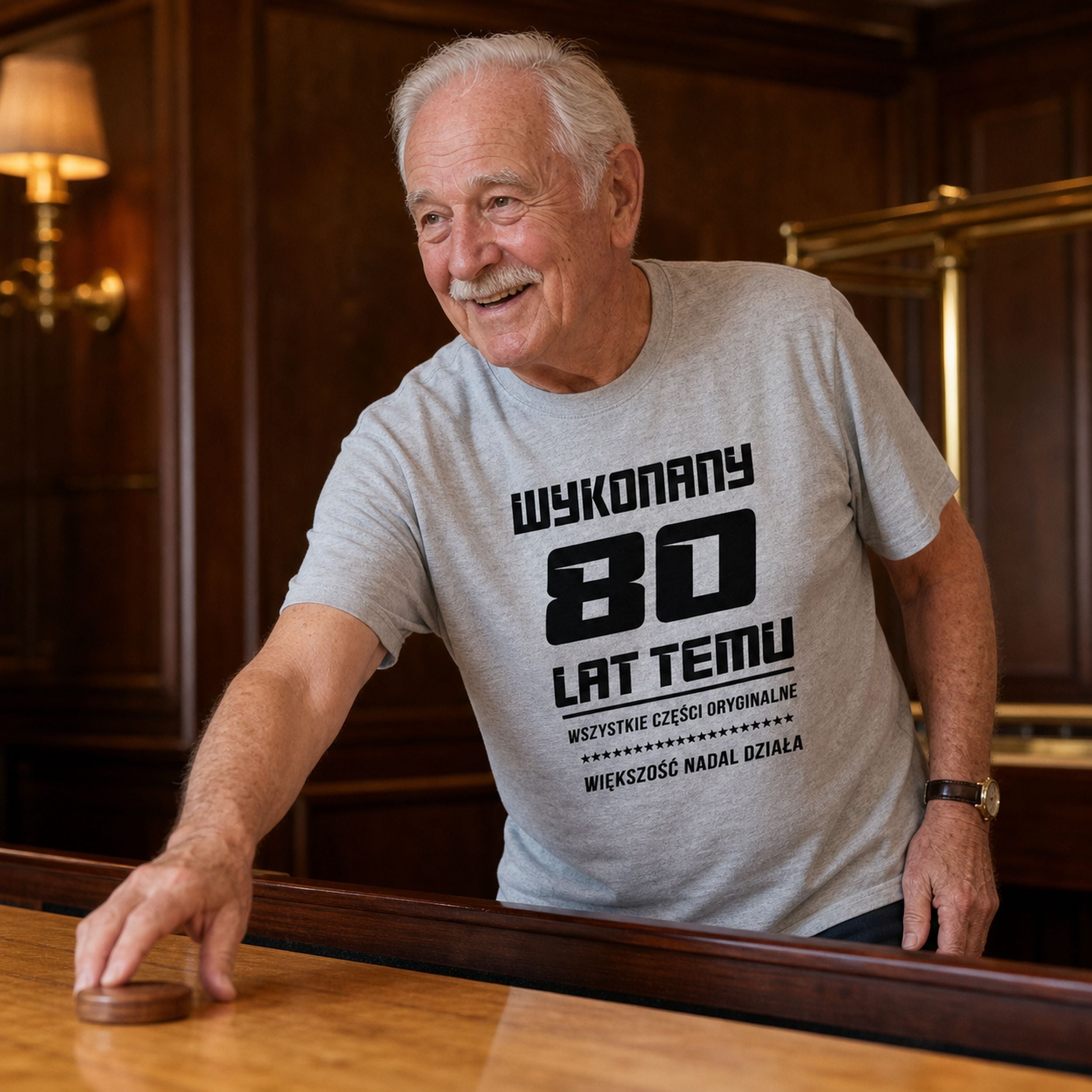 Wykonany 80 Lat Temu - Koszulka Męska na 80 Urodziny
