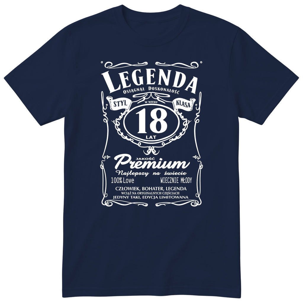Koszulka Legenda 18 Lat - granatowa