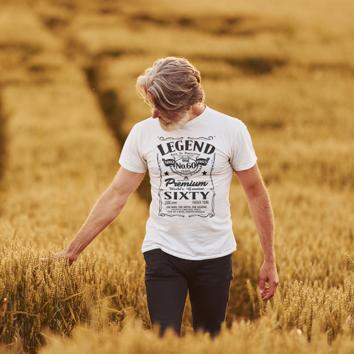 Born in 1966 Legend 60 Years - 60th Birthday Shirt for Him - lifestyle photo 4 of 4
