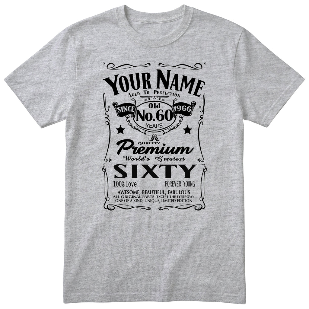 Personalised 60th Birthday T-Shirt Women Worlds Greatest Sixty