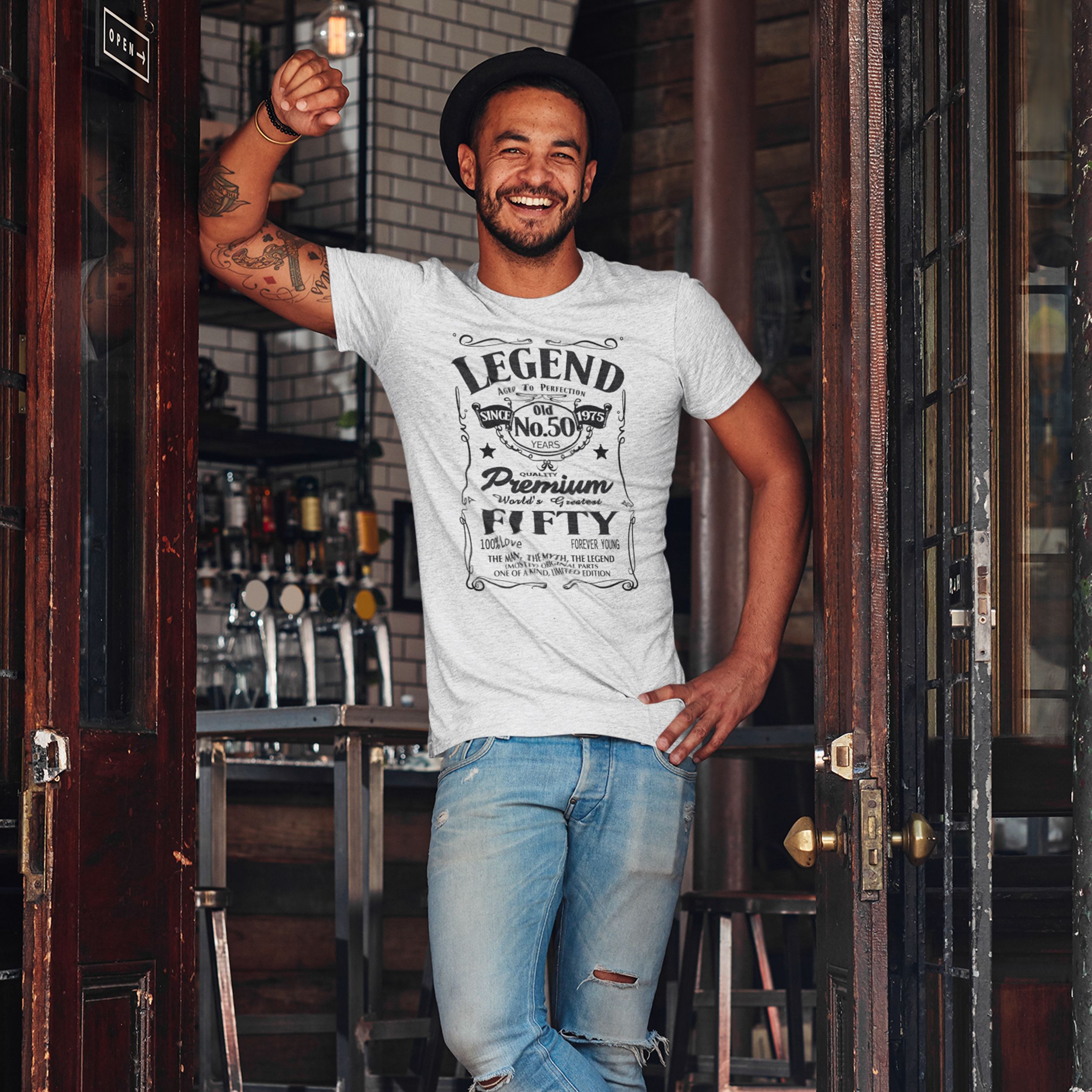 Born in 1976 Legend 50 Years - 50th Birthday Shirt for Him - lifestyle photo 4 of 4