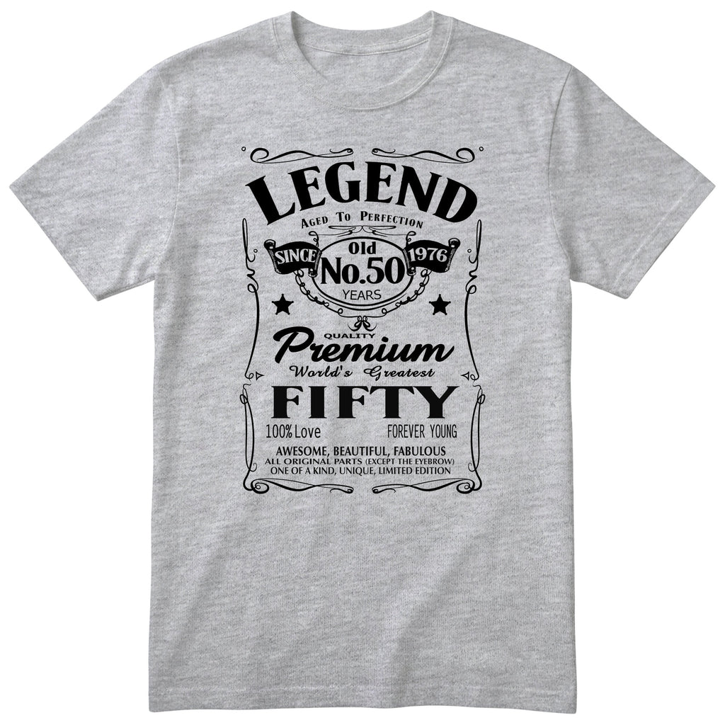 Legend Aged to Perfection 50th Birthday T-Shirt Women - heather grey