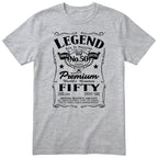 Legend Aged to Perfection 50th Birthday T-Shirt Women - heather grey