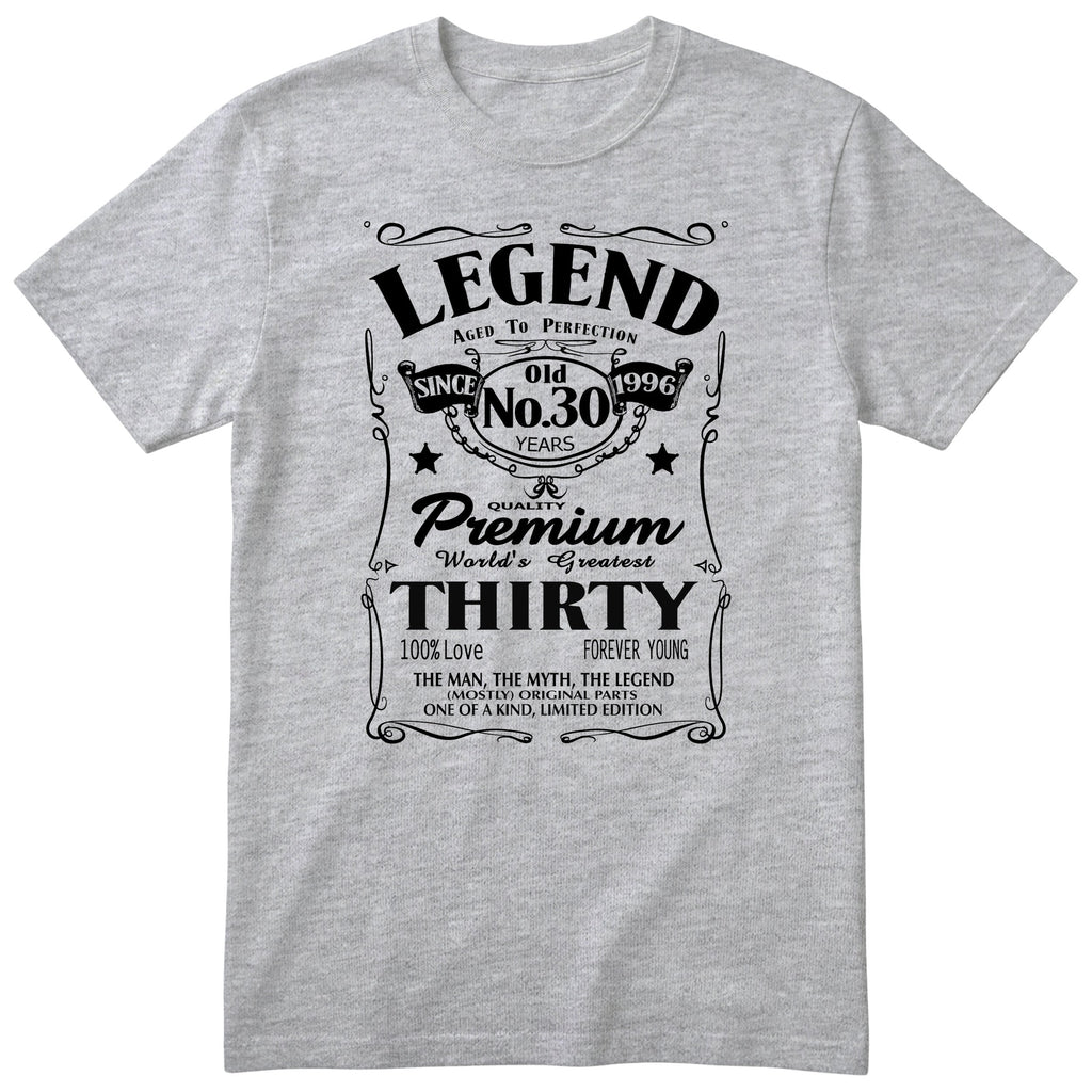Legend 30th Birthday T-Shirt Men - Heather Grey