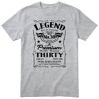 Legend 30th Birthday T-Shirt Men - Heather Grey