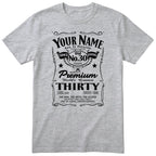 Personalised 30th Birthday T-Shirt - Aged to Perfection Gift for Him