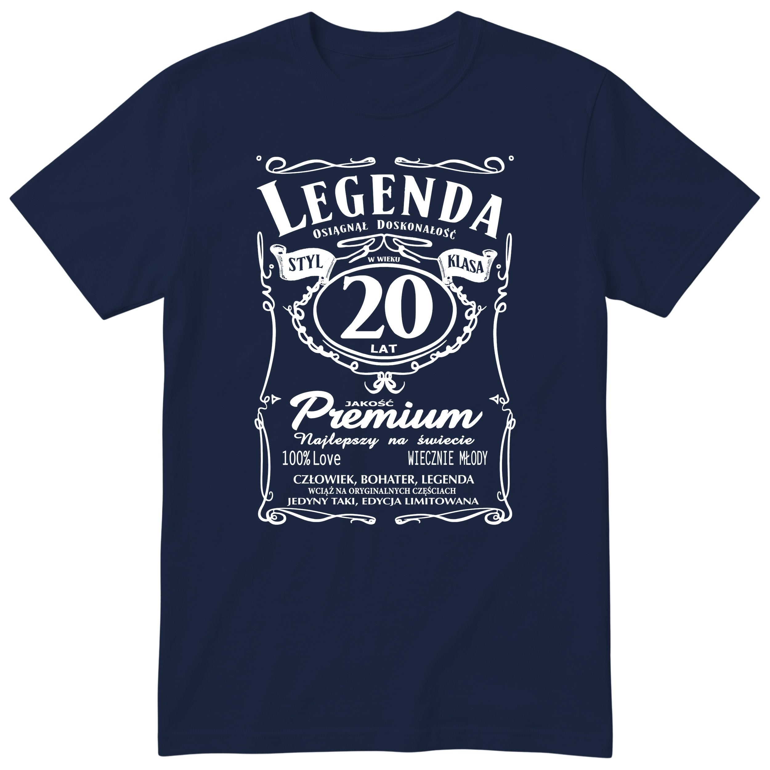 Koszulka Legenda 20 Lat - granatowa