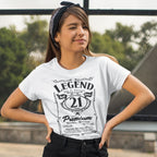 Legend 21 Years Birthday Shirt for Her - Real Queen Retro Label - lifestyle photo 4 of 4