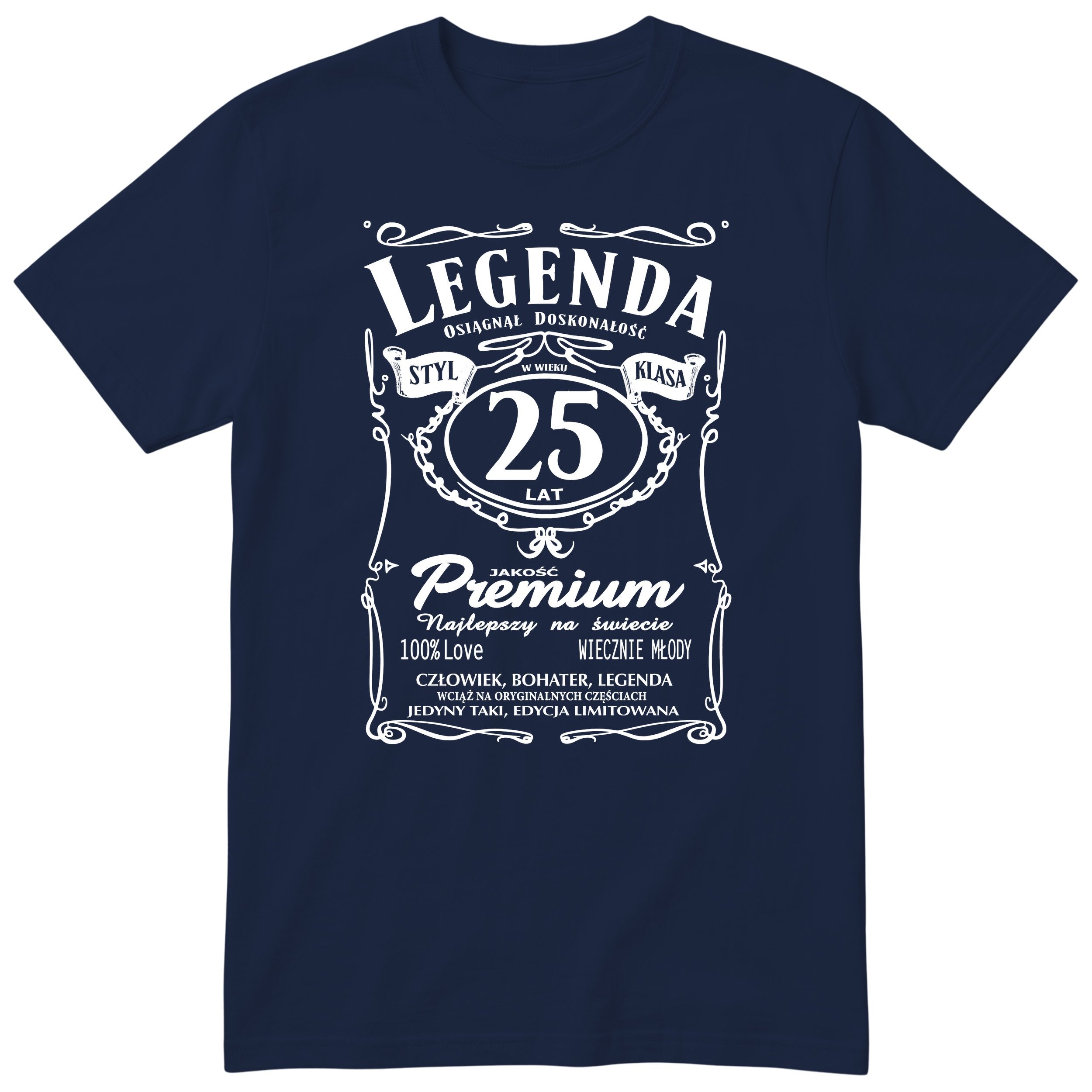 Koszulka Legenda 25 Lat - granatowa