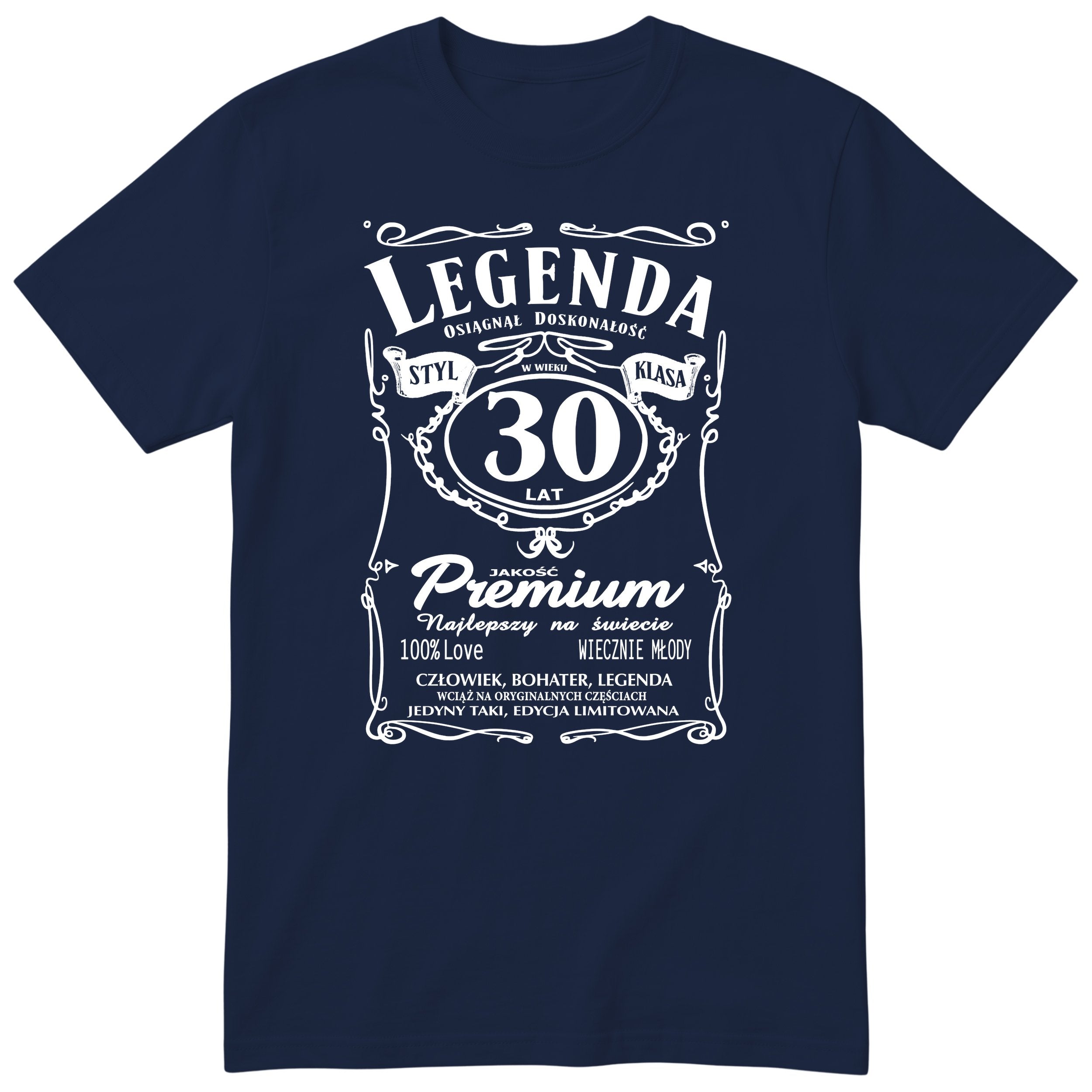 Koszulka Legenda 30 Lat - granatowa