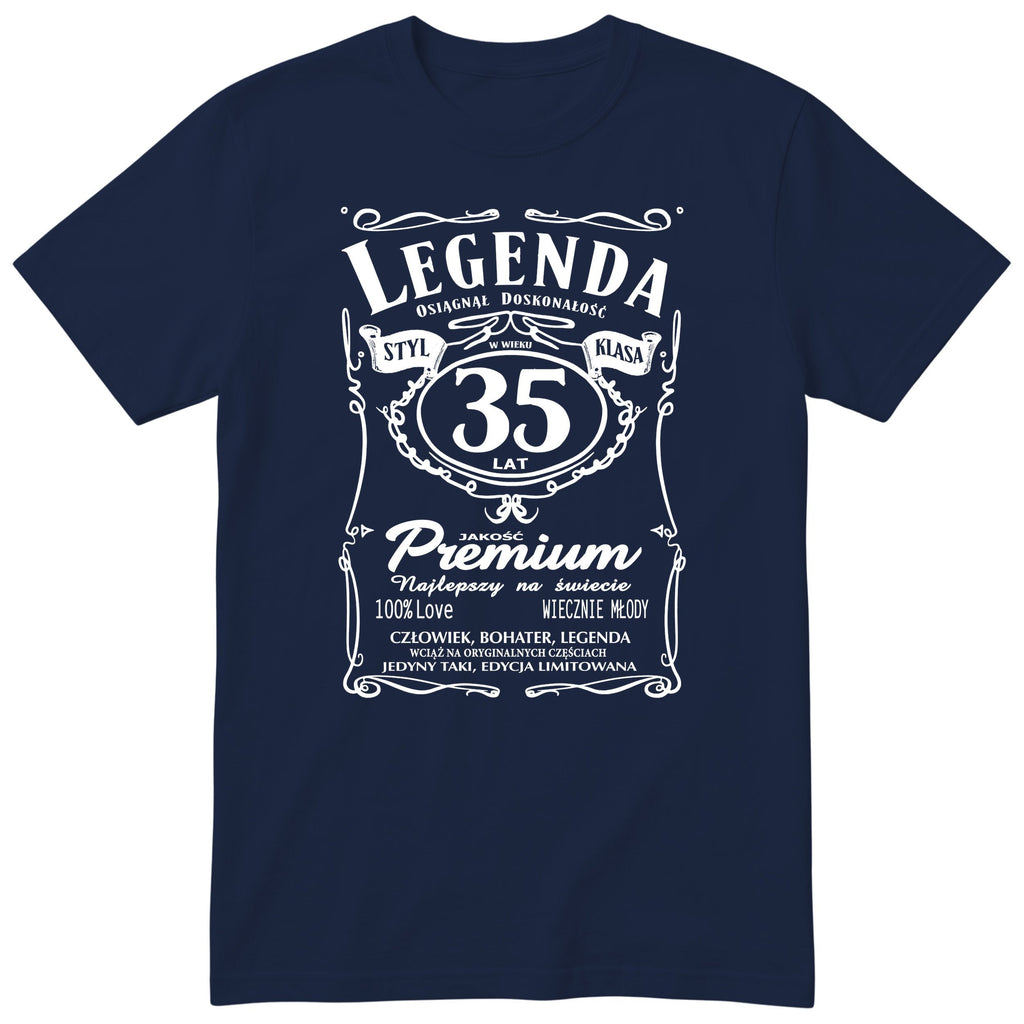 Koszulka Legenda 35 Lat - granatowa
