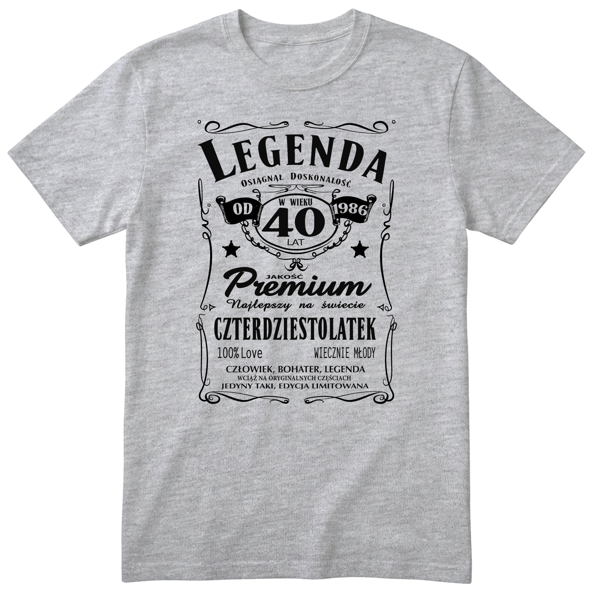 Legenda 40 Lat Koszulka - Polish 40th Birthday Gift T-Shirt Men 1986