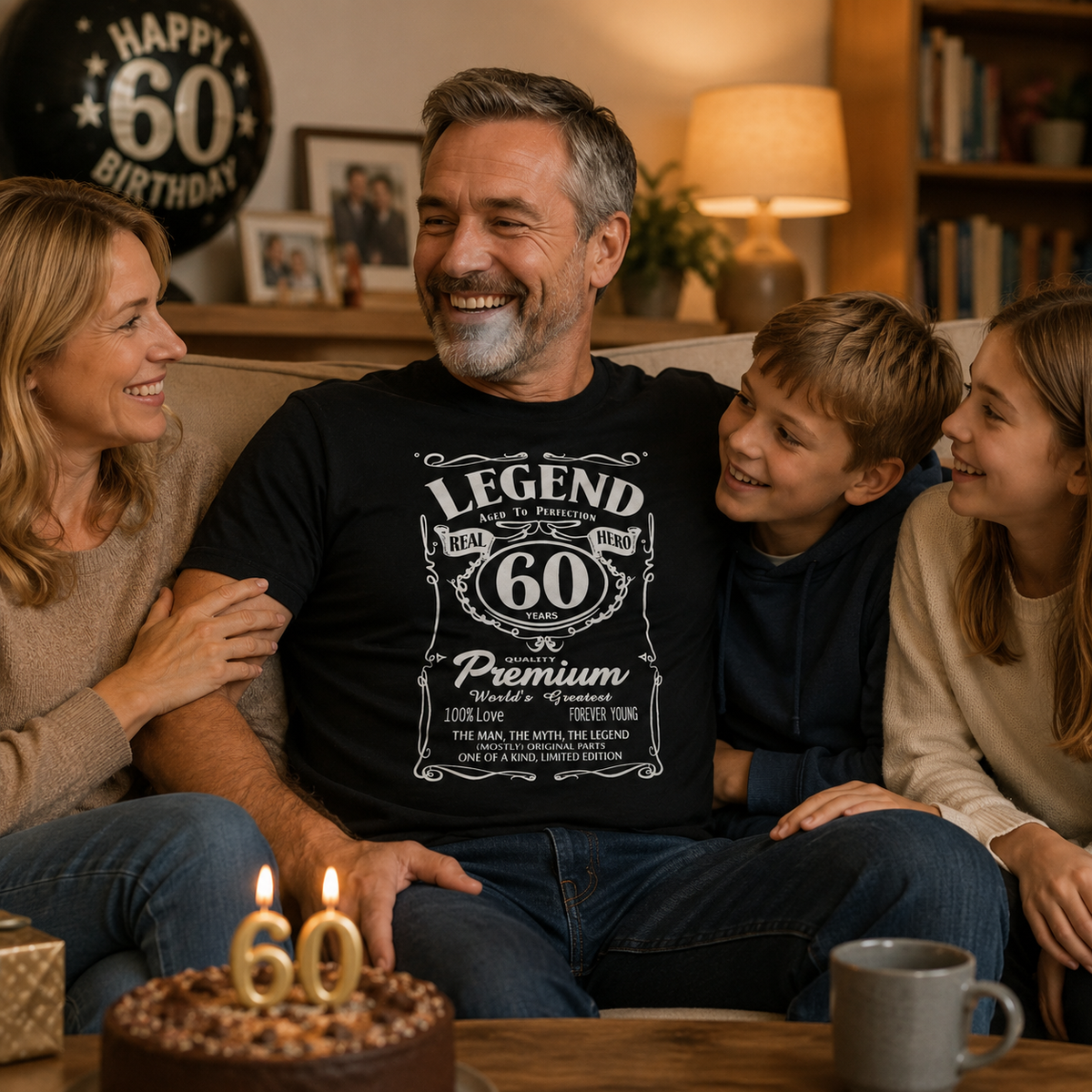 Real Hero Aged To Perfection 60 - Legend 60th Birthday Shirt Men - lifestyle photo 4 of 4