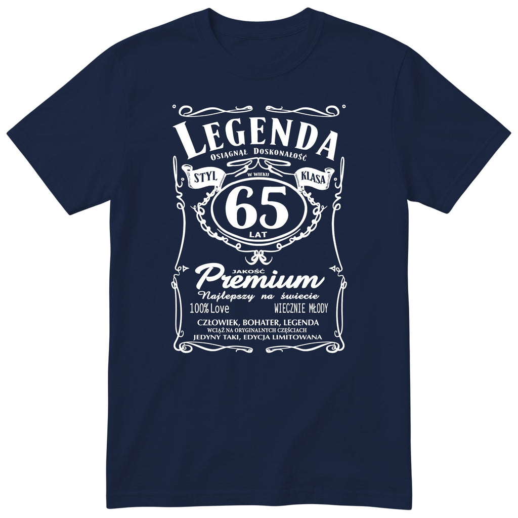Koszulka Legenda 65 Lat - granatowa