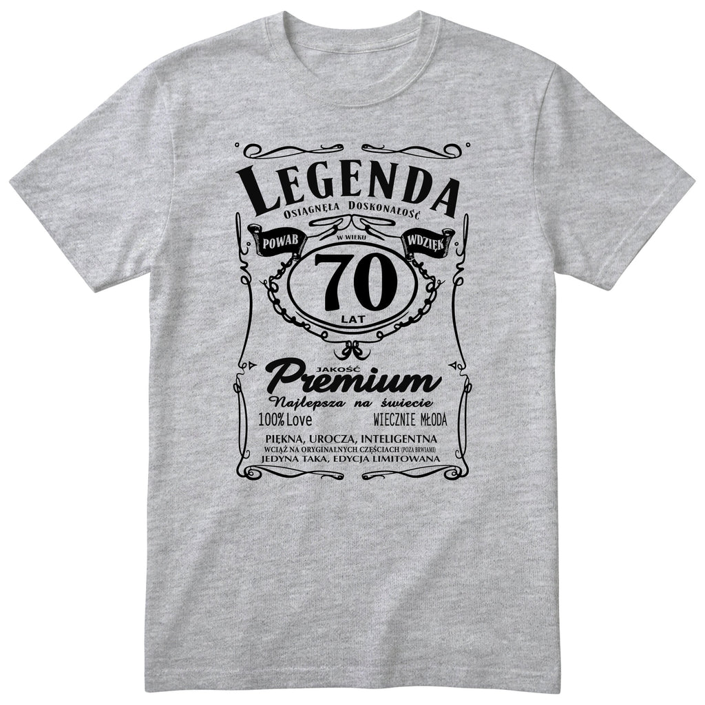 Legenda 70 Lat - Koszulka Urodzinowa Polish Birthday Gift for Her